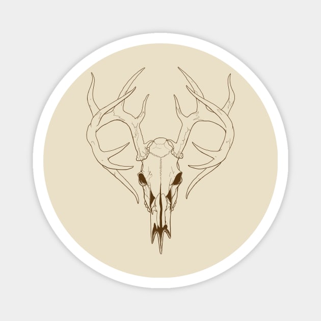 Deer Skull Magnet by Ian Moss Creative